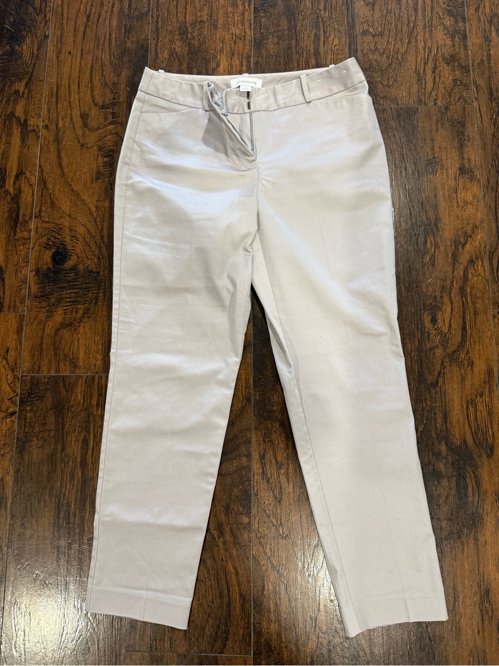Liz Claiborne Light Taupe Straight Leg Dress Pants